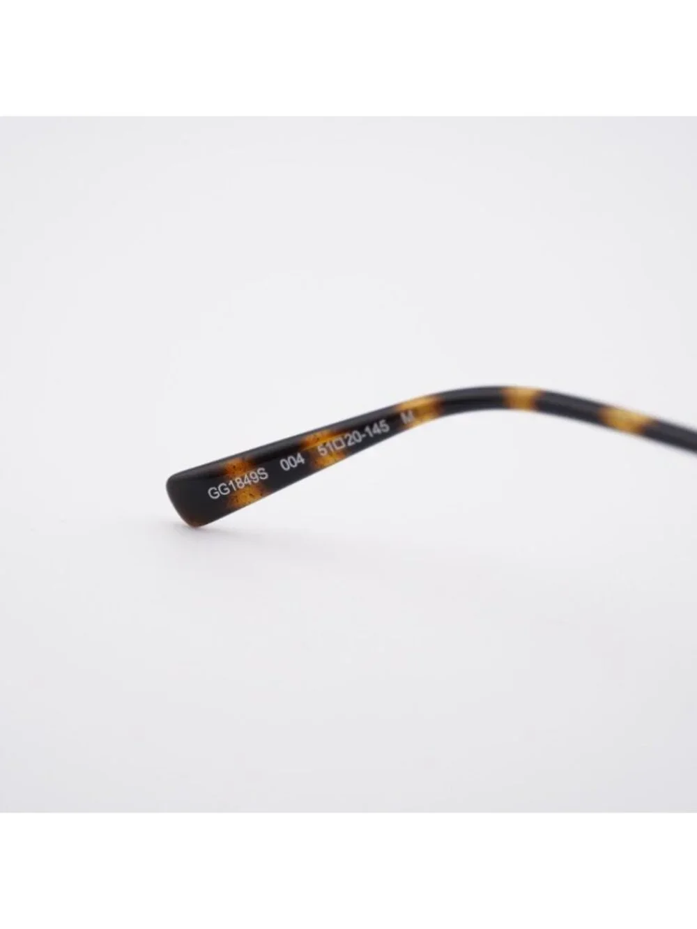 Gucci GG1849S 004 Sunglasses Brown/Silver Round Frame, Brown Lenses